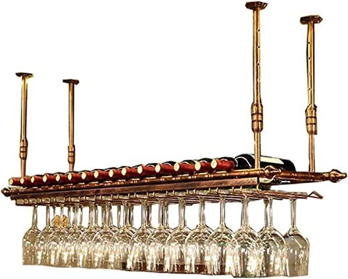 Industrial Wall-Mounted Wine Rack with Durable Steel Frame