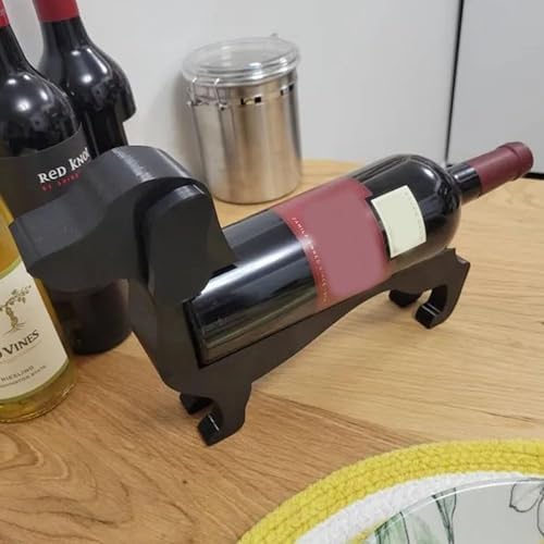 Dachshund Wine Bottle Holder Bar Decor Stand