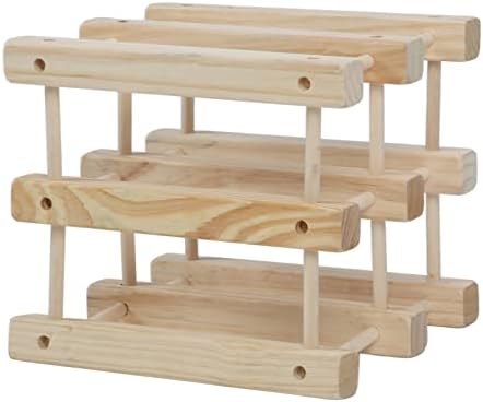 Pssopp Freestanding Wine Rack with 3 Tiers