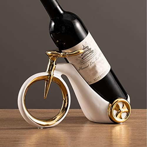ZHIHESHOP Bicycle Wine Shelf White