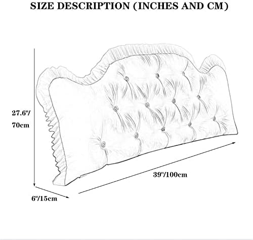 ZZYK Reading Pillow for Bed Headboard Support 39 Green