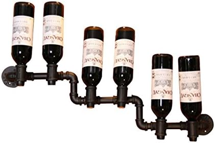 LUNEZY Wall Holder Wine Racks Metal Vintage
