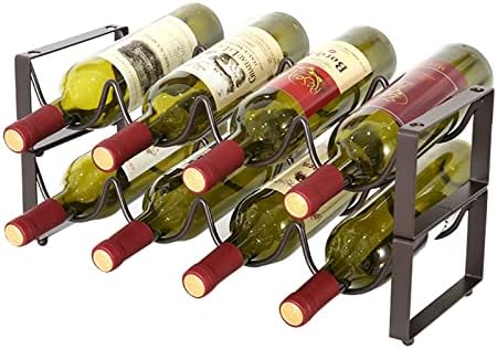 GANYKQ Stackable Wine Rack Metal Stand