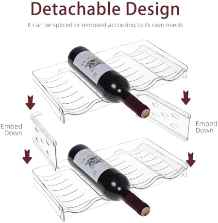 YENXIKU 2 Tier Wine Rack for Countertop and Fridge
