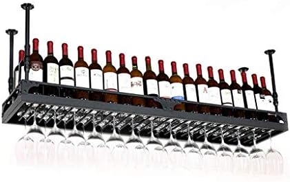 Adjustable Height Black Wine Rack Wall Holder