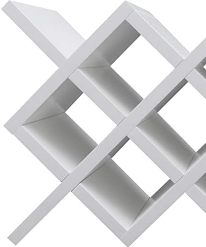 10 Grids Wine Bottles Rack White