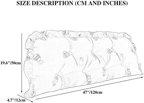 ZZYK Twin Bed Back Cushion Pillow - 47 Large Support Reading Pillow