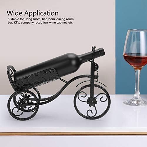 Gavigain Tricycle Wine Rack Stand Black