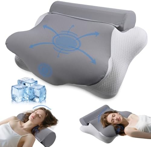 Partnerjoy 2 in 1 Cervical Pillow for Neck Pain Relief