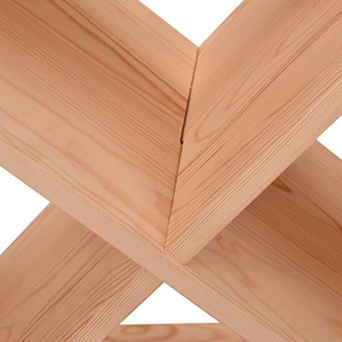 Sardoxx 24 Bottle Wine Rack Cedar Wood Cube Storage