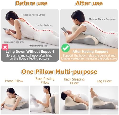JYHHCYS Prone Pillow for Reading on Stomach
