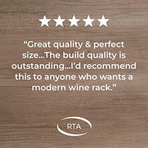 RTA Freestanding Wine Rack - 30 Bottles Black Ash Pine UK Made