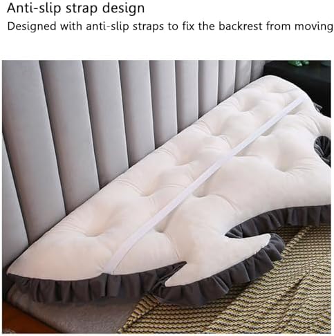HACSYP Headboard Wedge Pillow - Reading and Lumbar Support Cushion