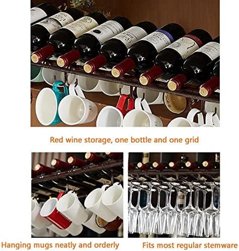 Hanging Wine Rack with Adjustable Height and Width