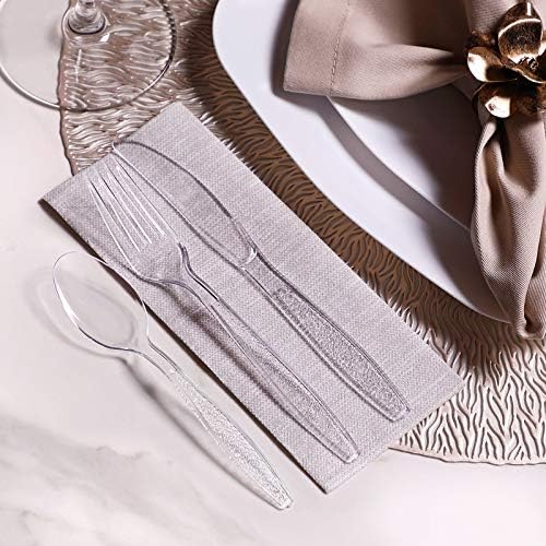 Comfy Package 360 Combo Box Clear Plastic Silverware Set
