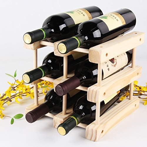 DOITOOL Wood Wine Holder Countertop Wine Rack