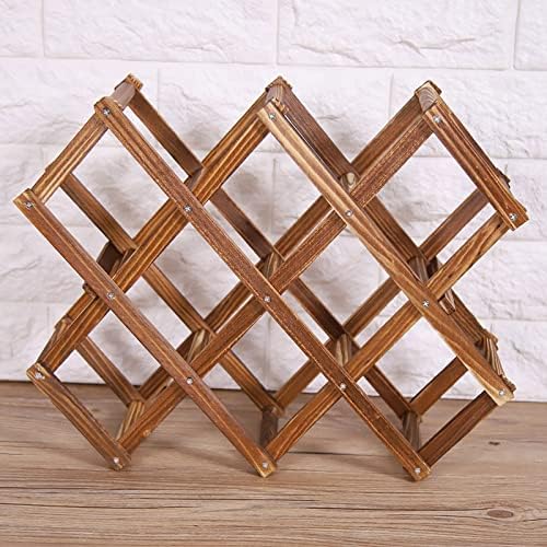 Yosoo Freestanding 3-Tier Wine Rack with Collapsible Accordion Design