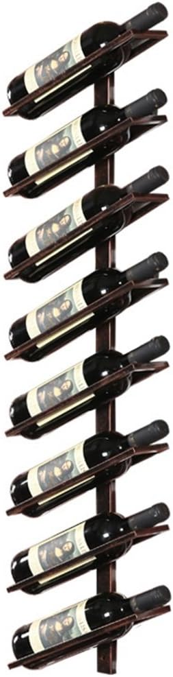 LUNEZY Metal Wine Racks Wall Holder - Rustic Design