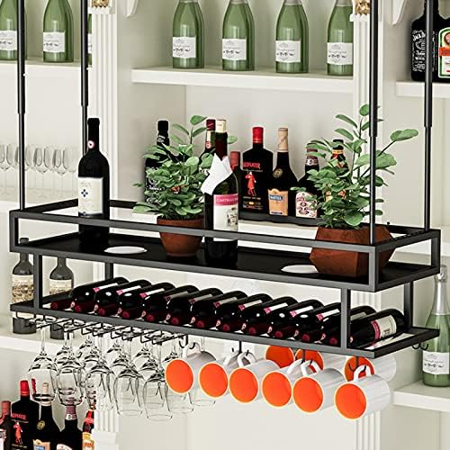 Adjustable Height Freestanding Wine Rack for Home and Kitchen