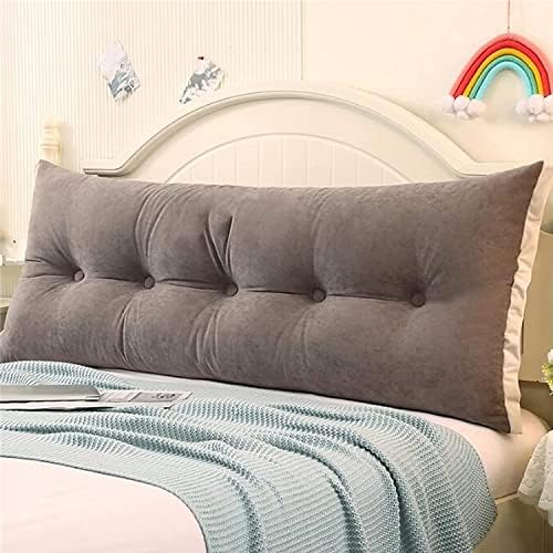 YOODODO Rectangular Headboard Pillow Grey 200x55cm