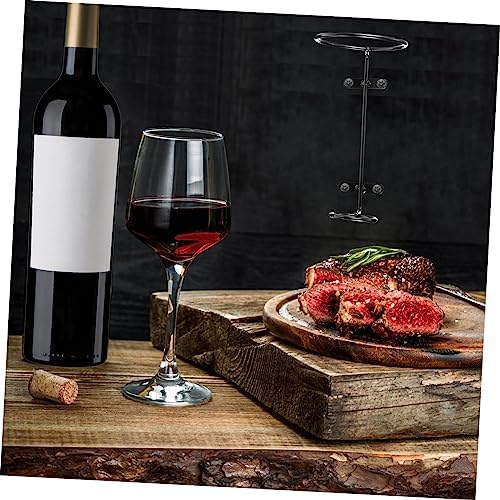 PRETYZOOM 6Pcs Wall Mounted Iron Wine Rack