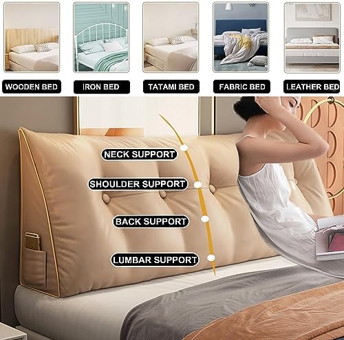 COZMAX Queen Headboard Pillow with Back Support