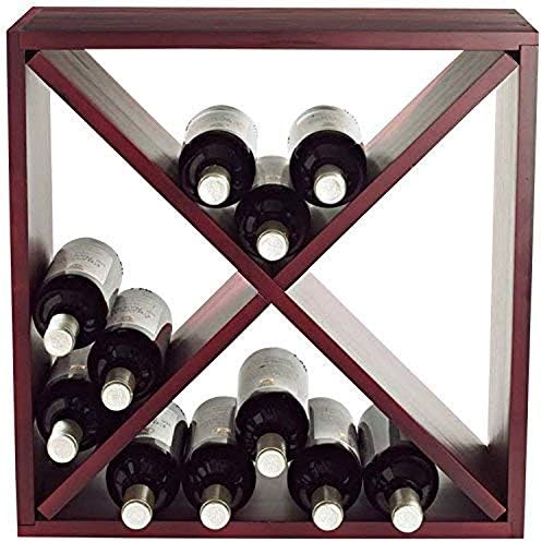 Wine Enthusiast 24 Bottle Mahogany Wine Rack