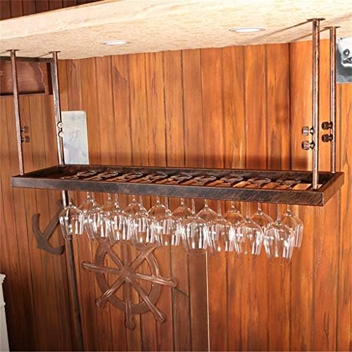 ZJDYDY Wall-Mounted Wine Rack Bronze Frame