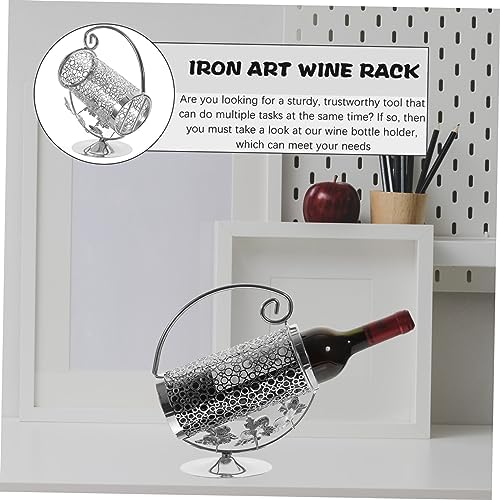 Alipis Single Bottle Metal Wine Rack for Home Bar