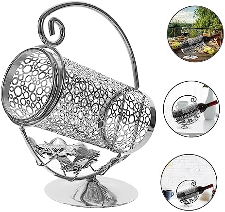 Alipis Single Bottle Metal Wine Rack for Home Bar