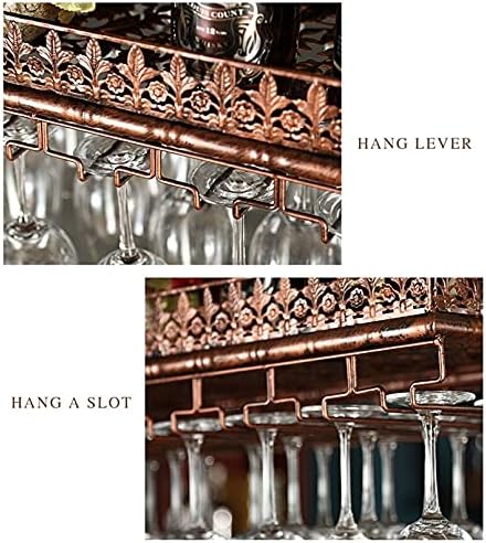 AZMANI Adjustable Metal Wine Rack Bronze 30-60cm