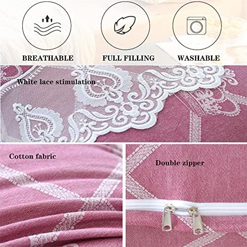 ZZYK Fleece Reading Pillow Large Bolster Cushion