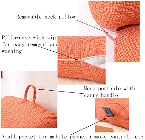 SARUEL Reading Pillow with Support Arms and Neck Pillow