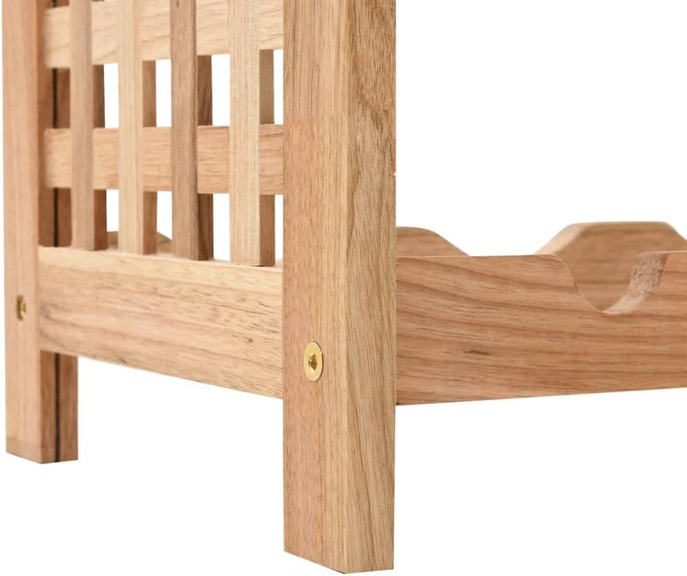 Aisifx 25-Bottle Wine Rack Solid Walnut
