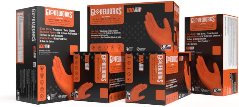 GLOVEWORKS HD Nitrile Gloves 8 Mil