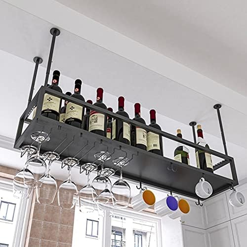 ZJDYDY Wall-Mounted Wine Rack with Adjustable Height and 1-Layer Shelf