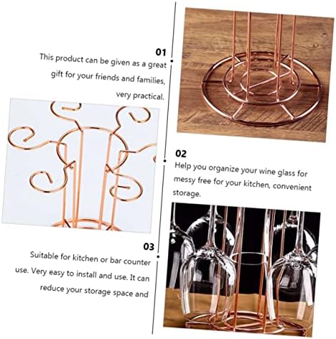 SOLUSTRE 1Pc Tabletop Wine Glass Rack