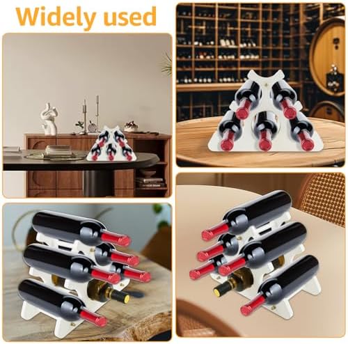 ZLHETWT Freestanding Wine Rack Holds 6 Bottles