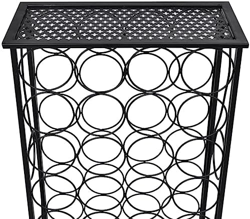 WEHUOSIF 28-Bottle Floor Standing Wine Rack 1