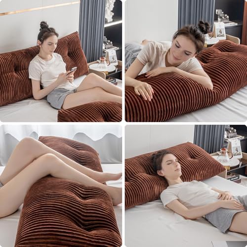 Activance Large Triangular Bed Rest Pillow with Removable Cover 1