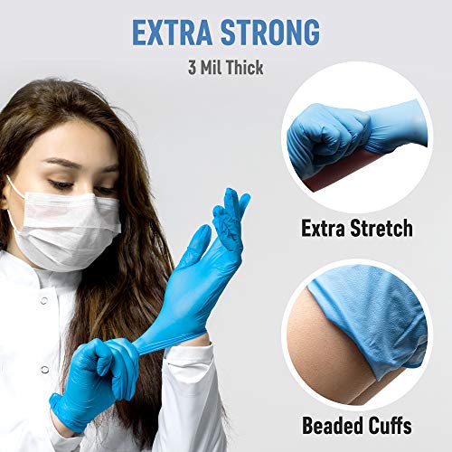 Dre Health Powder Free Nitrile Gloves Large 1000 Pack Case Blue
