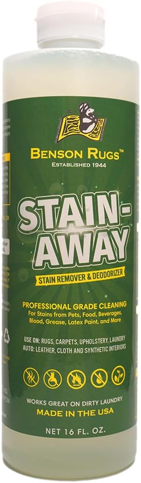 Stain-Away Rug Carpet Upholstery Stain Remover 16 Fl Oz 1