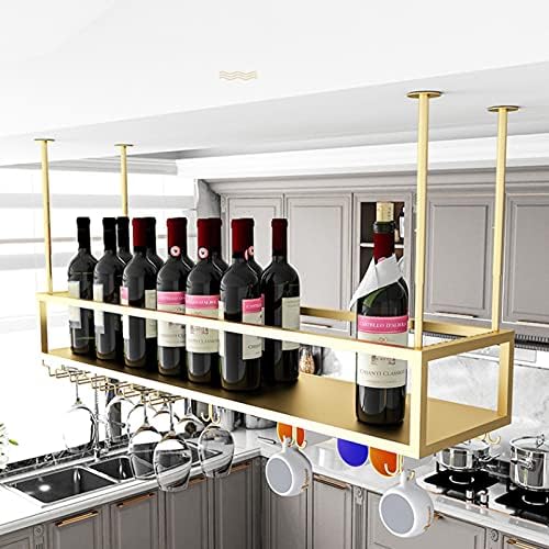 ZJDYDY Wall-Mounted Wine Rack with Adjustable Height and 1-Layer Storage
