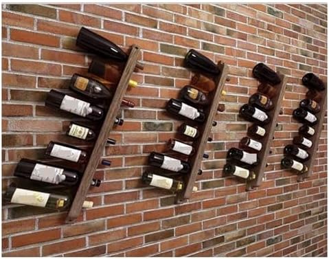Wall-Mounted Wine Rack for Kitchen and Bar