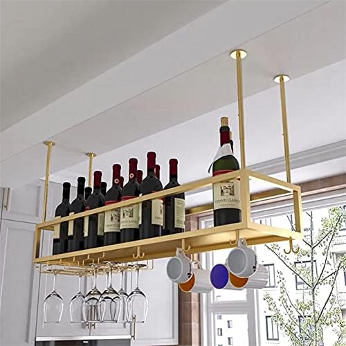 ZJDYDY Wall-Mounted Wine Rack with Adjustable Height and 1-Layer Storage