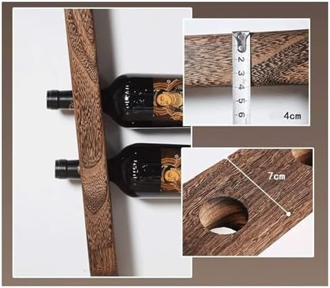Wall-Mounted Wine Rack for Kitchen and Bar