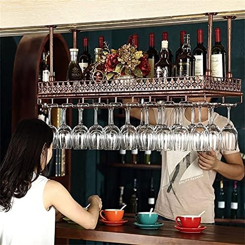 Adjustable Wall-Mounted Wine Rack with Iron Frame