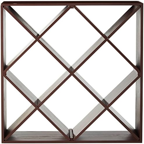 Wine Enthusiast Jumbo Bin 120 Bottle Wine Rack - Mahogany 1