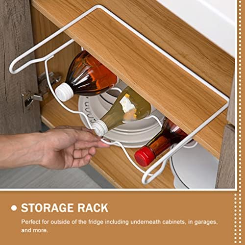 Cabilock Iron Craft Beer Wine Bottle Rack Slim Fridge Organizer