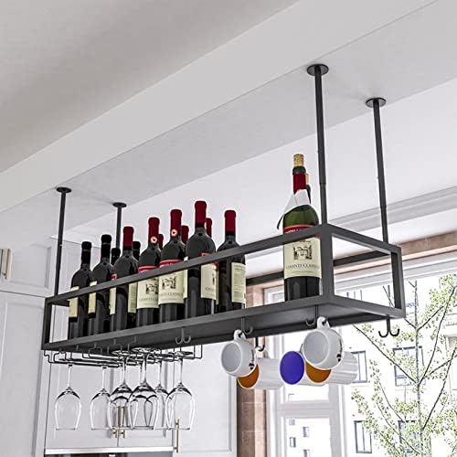 Adjustable Wine Glass Holder for Kitchen Bar Iron